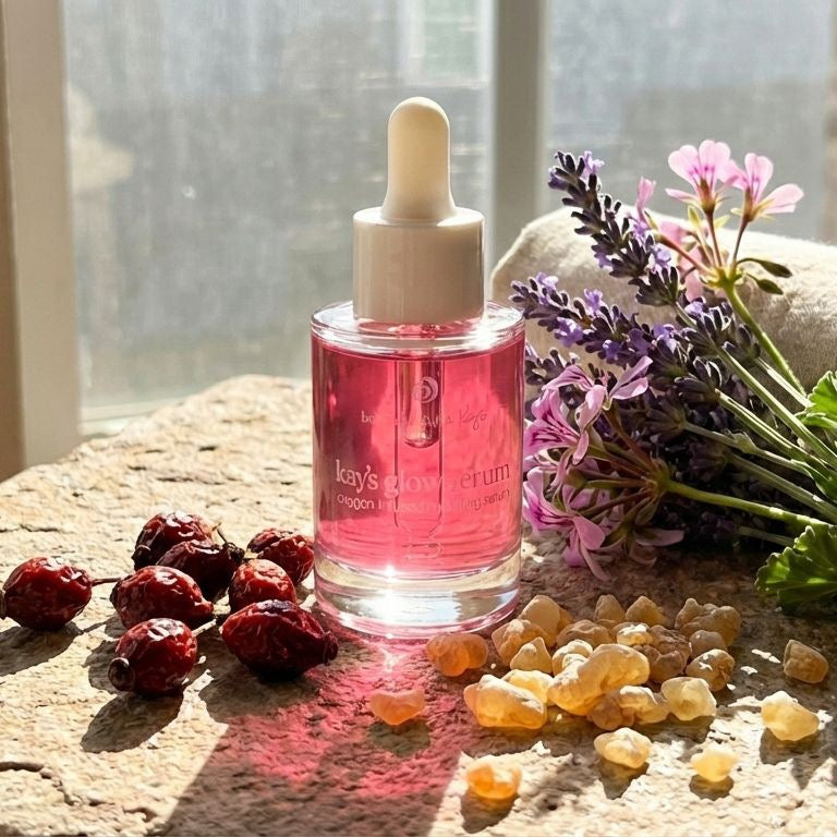 Kays Glow Serum Rosehip Frankincense Gentle Skincare