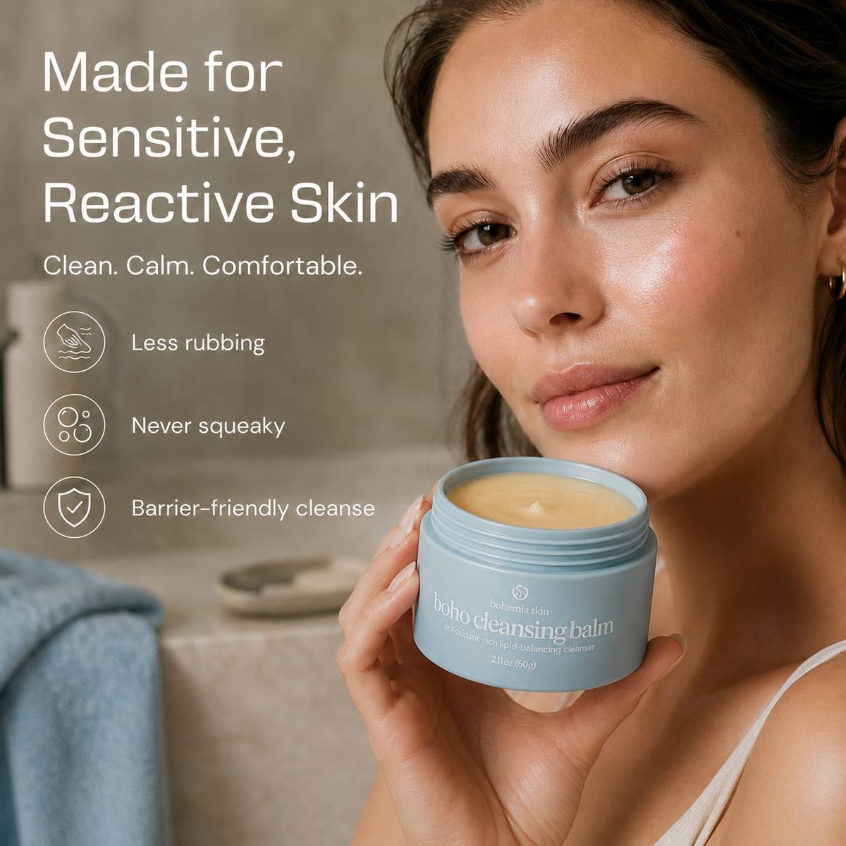 Boho Cleansing Balm made for sensitive skin