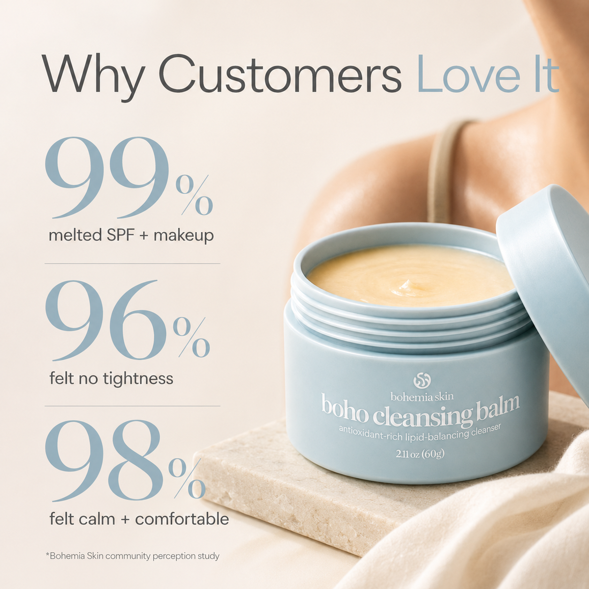 Why customers choose Boho Cleansing Balm, a balm-to-milk cleanser