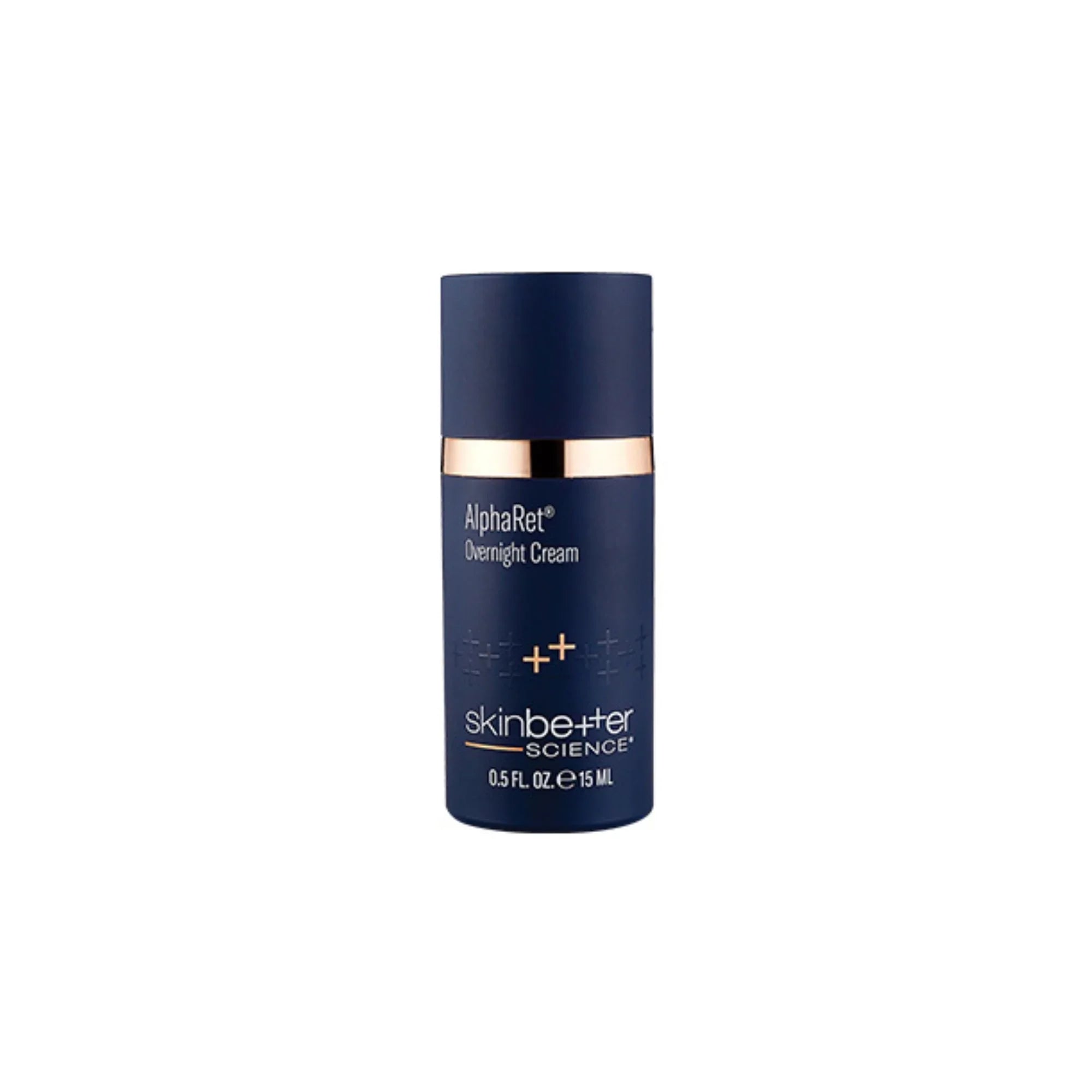 AlphaRet Overnight Cream 15ml skincare product bottle by Skinbetter Science on white background
