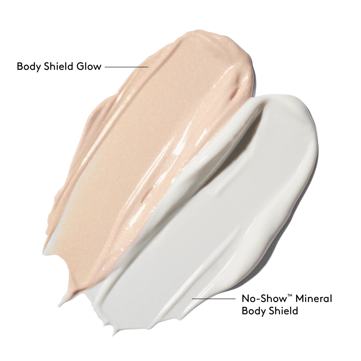 Total Protection Body Shield SPF 50 shade comparison swatches