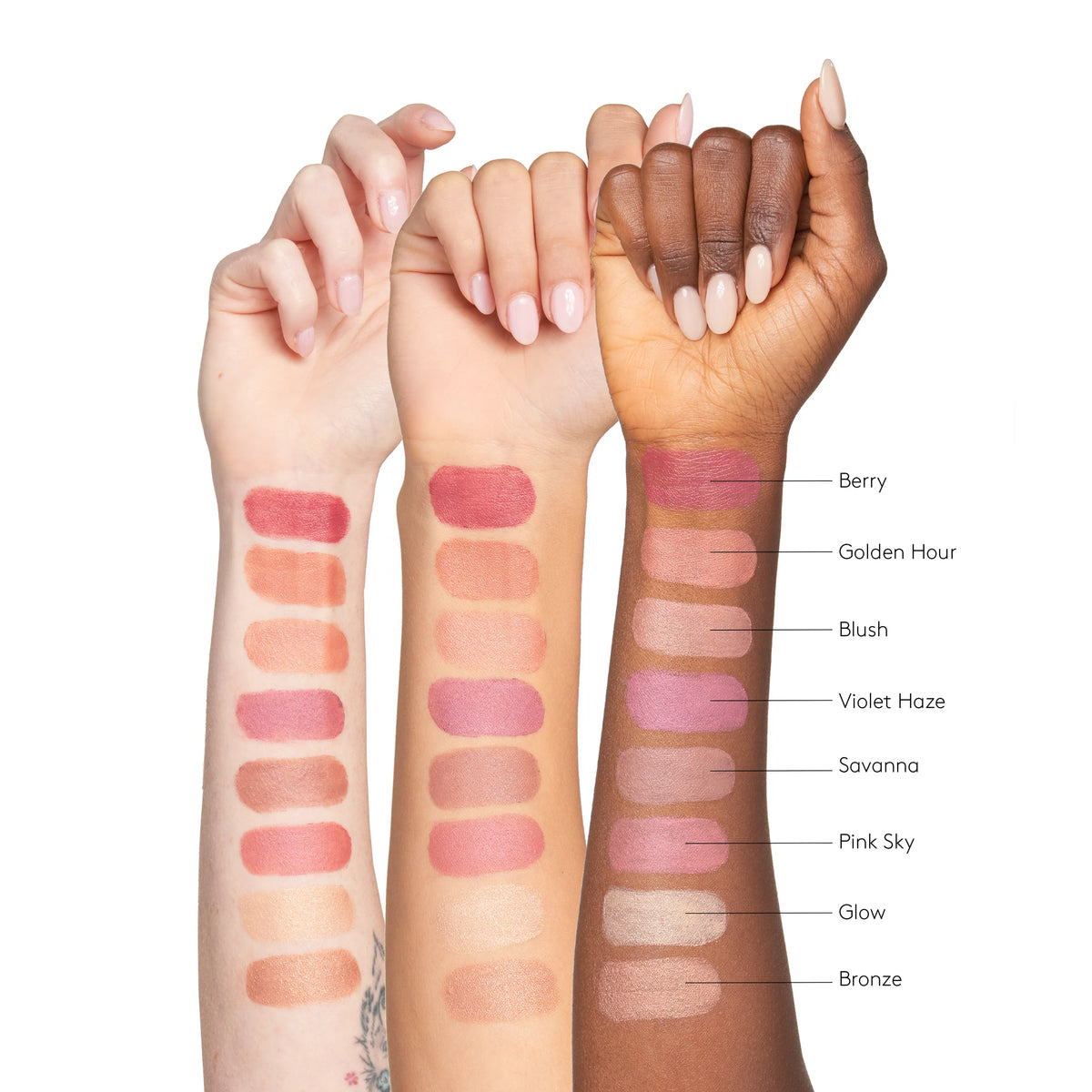 Colorescience Color Balm SPF 50 swatched on the arm