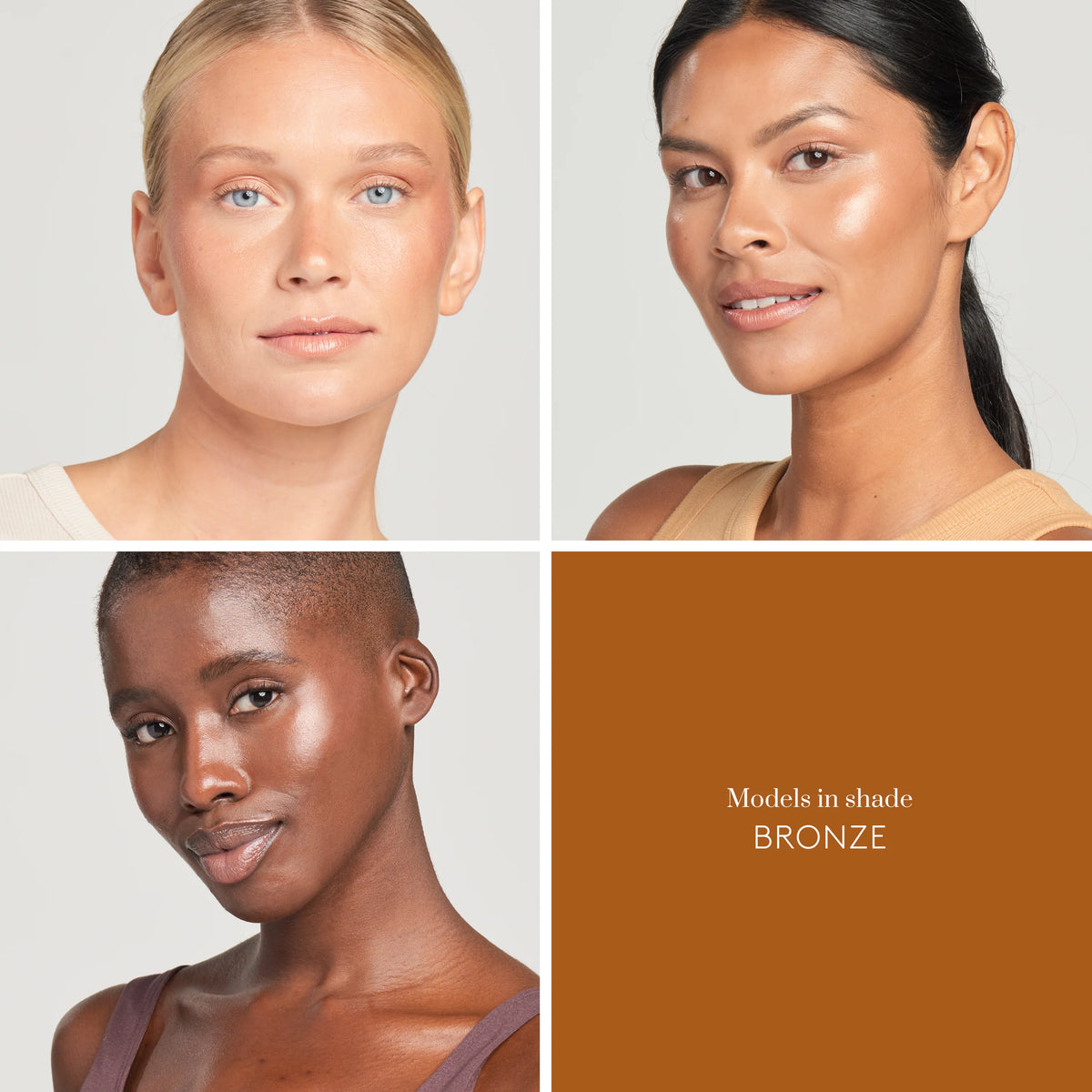 Model wearing Colorescience Color Balm SPF 50 in Bronze