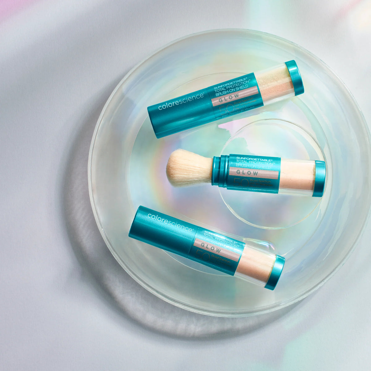 Brush-On Shield SPF 50 Glow shade swatch