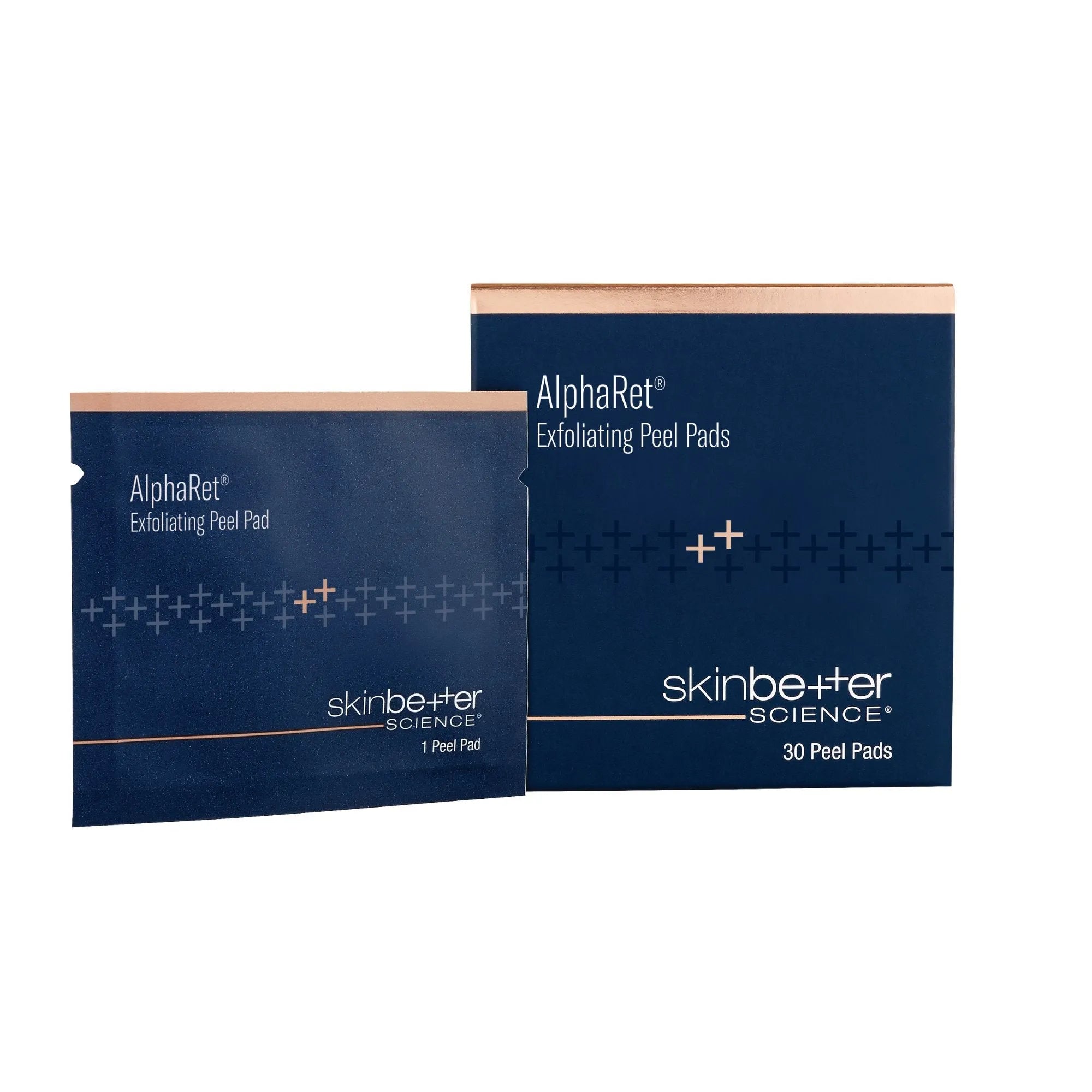 AlphaRet exfoliating peel pads packaging from Bohemia Skin clean skincare line