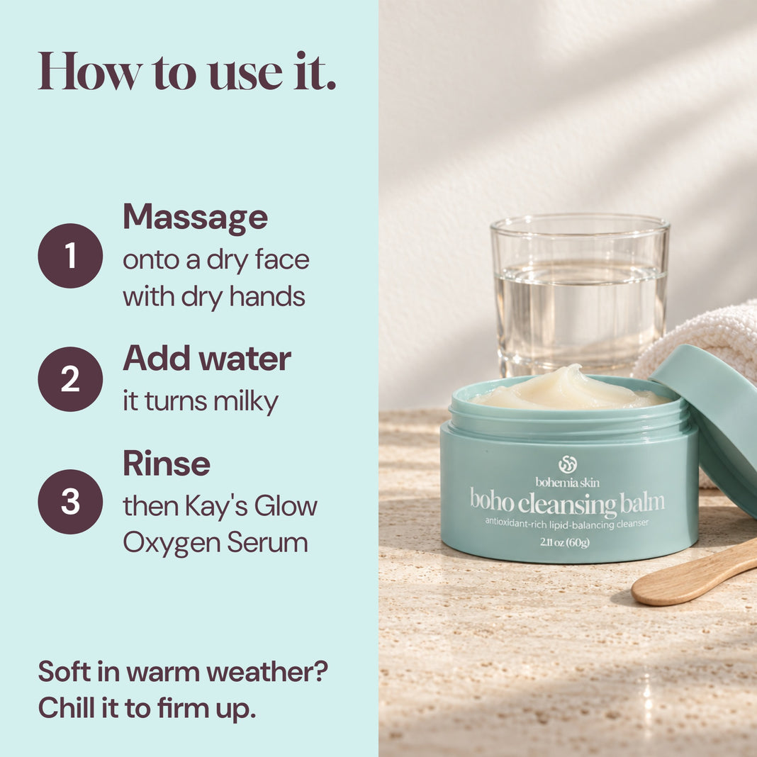 How to use Boho Cleansing Balm in three steps