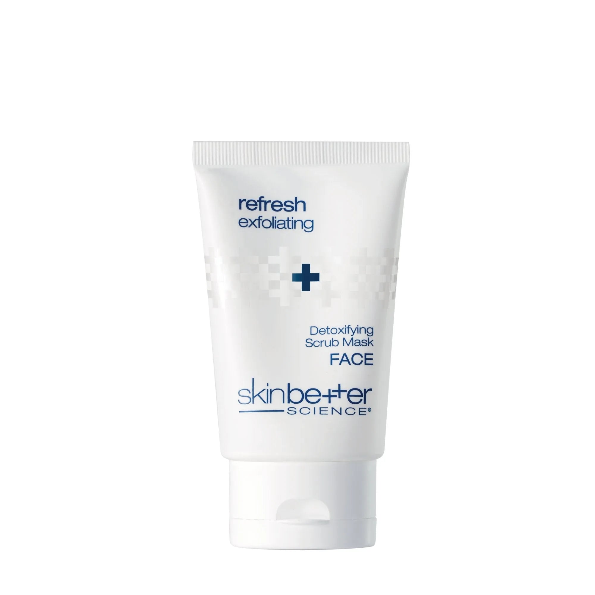 SkinBetter Science Detoxifying Scrub Mask for face, exfoliating skincare product on white background